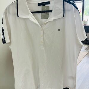 Tommy Hilfiger White Button Down Polo Shirt
